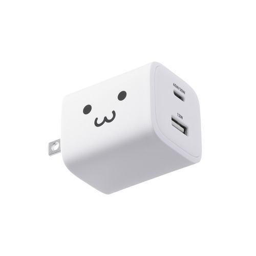 エレコム MPA-AC11045WF USB Type-C充電器 USB-C ×1 USB-A ×1 折りたたみ式プラグ MacBook Air ス