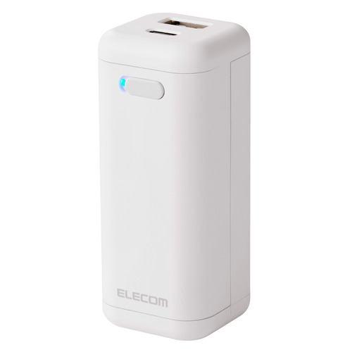 エレコム DE-KD06WH モバイルバッテリー 乾電池式 USB Type-C / USB-A ポートiPhone Android スマホ 対応 