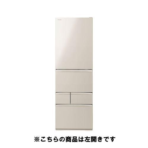 東芝 冷蔵庫 465L 左開き 5ドア 幅60cm 摘みたて野菜室 速鮮チルド 節電モード GR-A470GSHL(EC) ゴールド系