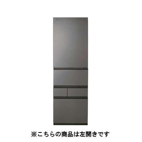 東芝 冷蔵庫 452L 左開き 5ドア 幅60cm 奥行スリム 3段冷凍室 広々冷蔵室 GR-A450GTL(TH) グレー系