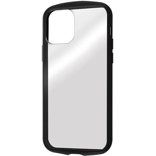 レイ・アウト iPhone 12 Pro / iPhone 12 (2020年発売 6.1インチ) 耐衝撃ハイブリッド Puffull/クリア/ブラ