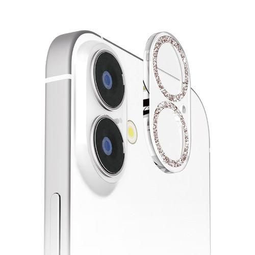 PGA PG-24ACLG07SV iPhone 16/16 Plus用 カメラフルプロテクター [ラメシルバー] Premium Style