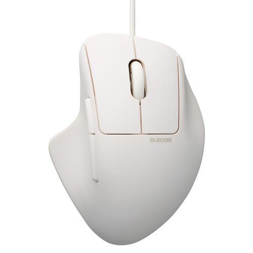 エレコム M-SH30UBSKWH 有線5ボタンマウス チルトホイール付 Windows mac対応 Mサイズ ホワイト