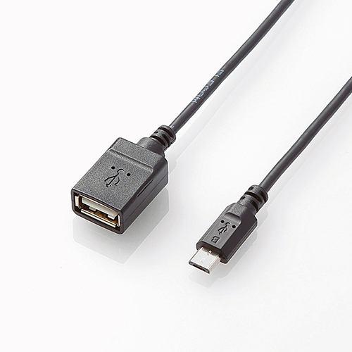 エレコム USB A-microB 変換アダプタ 0.5m TB-MAEMCBN050BK