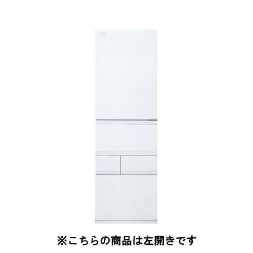 東芝 冷蔵庫 452L 左開き 5ドア 幅60cm 奥行スリム 3段冷凍室 広々冷蔵室 GR-A450GTL(TW) ホワイト系
