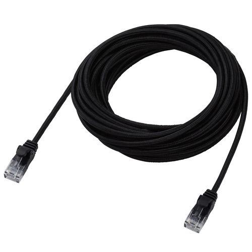 エレコム LD-GPAM/BK50 LANケーブル CAT6A 5m 爪折れ防止 ブラック
