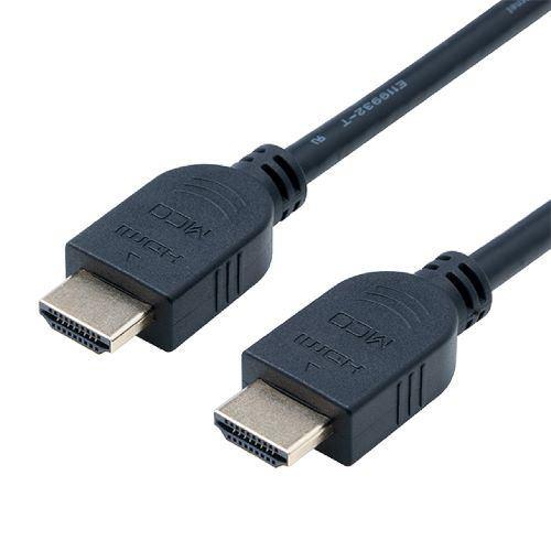 ナカバヤシ HDC-PM020BK Premium HDMIケーブル 2m 4Kテレビ対応 ブラック