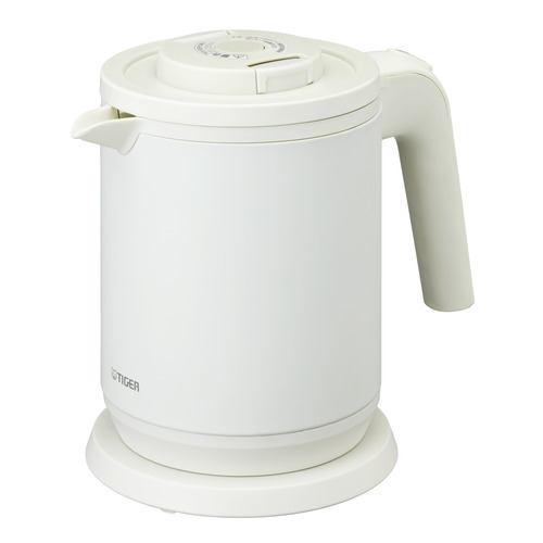 タイガー PCK-A081 蒸気レス電気ケトル 6SAFE+ 0.8L マットホワイト PCKA081