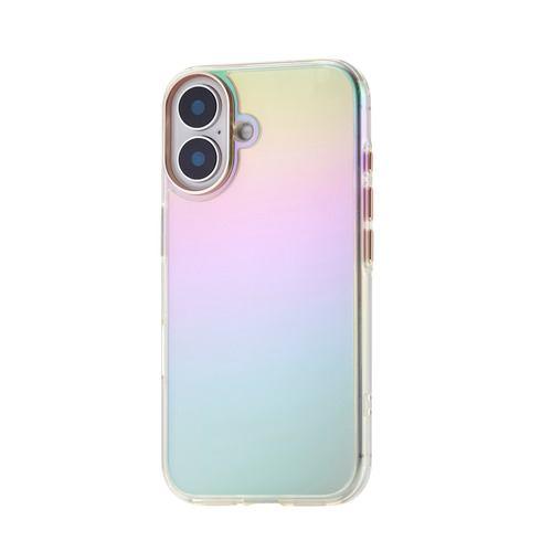 エレコム PM-A24AHVCACR iPhone 16 &me ハイブリッドケース オーロラ