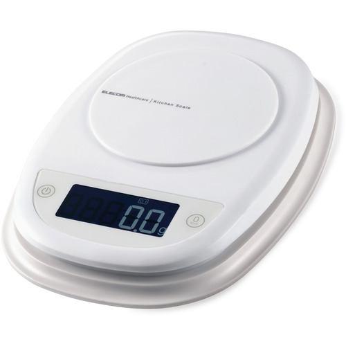 エレコム HCS-KS01WH キッチンスケール/最大2kg/最小0.1g表示/ホワイト HCSKS01WH