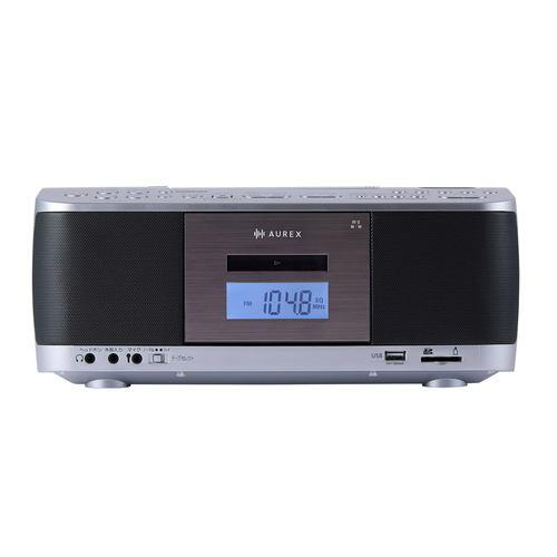 東芝 AX-KCR70(S) CDラジカセ 声くっきり機能搭載 Bluetooth録音対応 シルバー