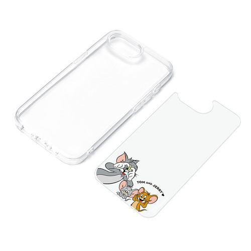 PGA PG-W25KPT02TAJ iPhone 16e用 クリアハイブリッドケース トムとジェリー/B