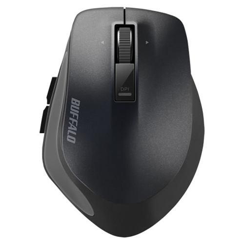 マウス バッファロー 無線 ワイヤレス BSMBW500MBK Premium Fitマウス 無線/BlueLED光学式/静音/5ボタン/横スクロー