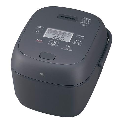 象印マホービン NW-BB18-BZ 圧力IH炊飯ジャー 豪熱大火力 鉄器コート黒まる厚釜 1.0升炊き スレートブラック