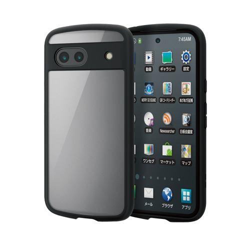 エレコム PM-P241TSLFCBK Google Pixel 8a TOUGH SLIM LITE フレームカラー ストラップホールシート付