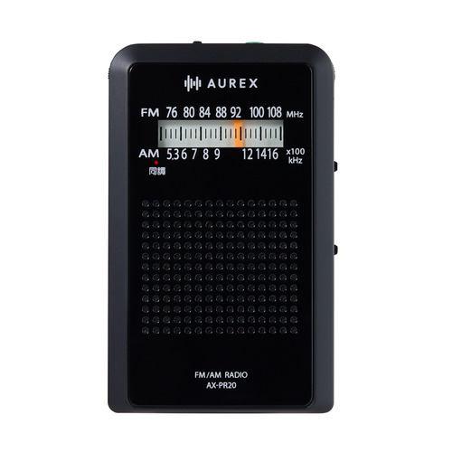 東芝 AX-PR20(K) ダイヤル式ポケットラジオ デジタルチューナー搭載 ワイドFM対応 蓄光窓採用 ブラック