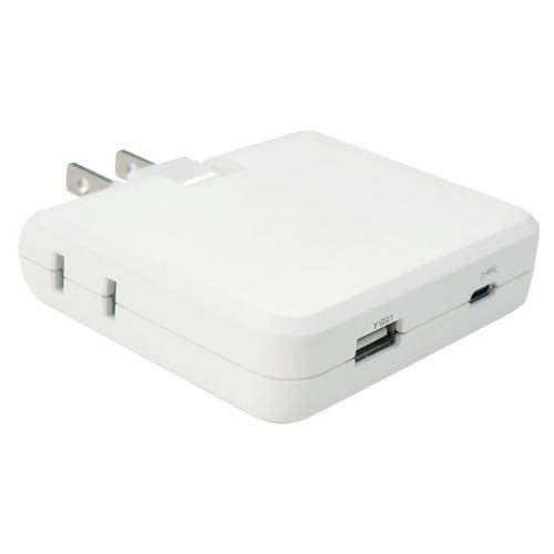 OSMA TP-A2UCP35WH USBコンセントタップ 35W対応 薄型 コンセントx1 USBポートx1 Type-Cポートx1 ホワイト