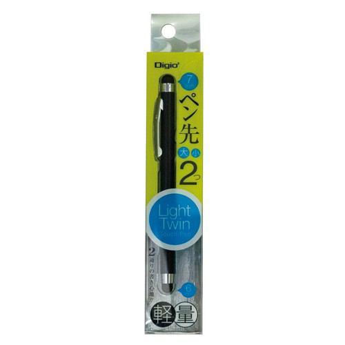 ナカバヤシ ライトツインタッチペン ブラック ECTP-11BK