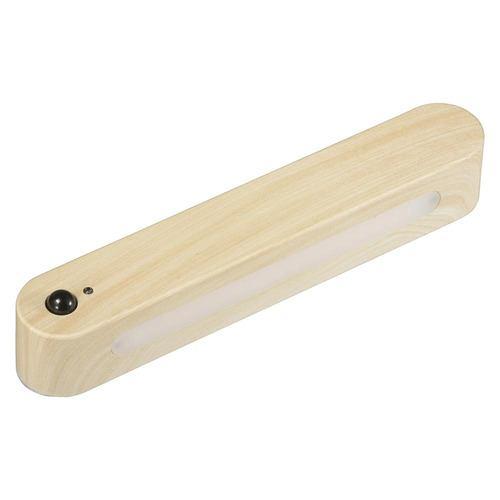 オーム電機 NIT-BK06-W LEDナイトライト 人感&明暗センサー付 強力マグネット内蔵 USB充電 22lm 明るい木目調