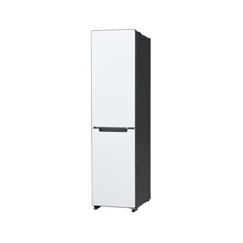 Haier JR-SX21BR-W 冷蔵庫 2ドア 208L 右開き freemo マットホワイト