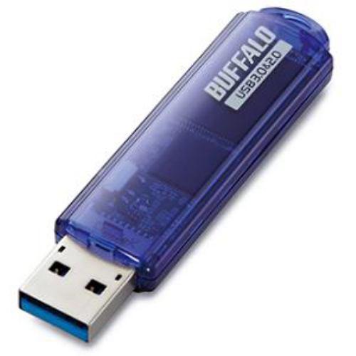 BUFFALO USBメモリ USB3.0対応「ライトプロテクト機能」搭載モデル RUF3-C64GA-BL