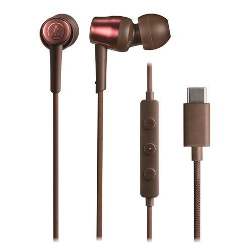 オーディオテクニカ ATH-CKD30C BW USB Type-C用イヤホン ダイナミック型 10mmドライバー搭載 高音質DAC内蔵 マイク付き