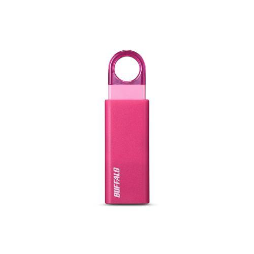 バッファロー RUF3-KS16GA-PK オートリターン機構搭載 USB3.1(Gen1)/USB3.0対応USBメモリー ピンク 16GB