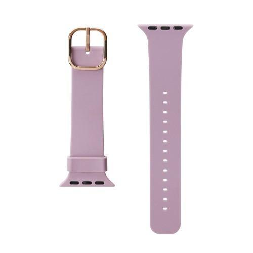 PGA PG-AW41SC04PP Apple Watch 41/40/38mm用 シリコンバンド パープル