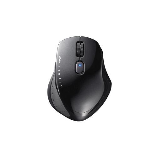 マウス バッファロー 無線 ワイヤレス BSMBW510MBK NEOFITマウス 無線/BlueLED光学式/静音/5ボタン Mサイズ ブラック