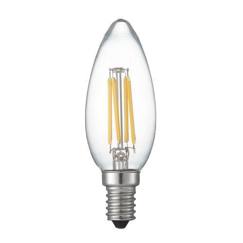 ヤザワ LDC4LG32E14C フィラメントLED 40W C32 シャンデリア形 E14 クリア