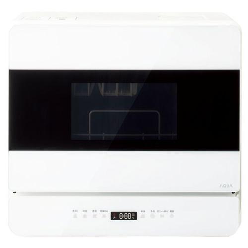 AQUA ADW-L40B(W) 食器洗い乾燥機 タンク式/分岐水栓式を選べる 大容量タイプ 水量約5L 省エネ洗浄 ホワイト