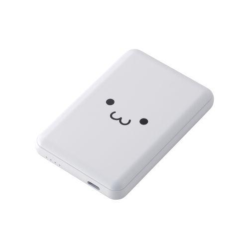 エレコム DE-C48-5000WF 超コンパクトモバイルバッテリー(5000mAh/3A/USB Type-C×1)