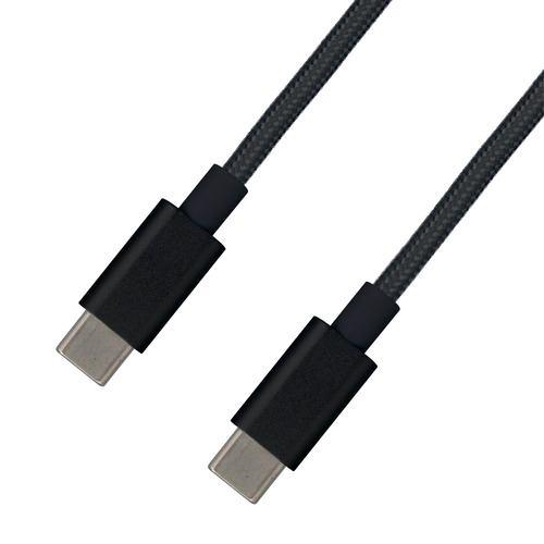 meteora CBCC001BK Type-C to Type-Cケーブル 急速充電対応 1.2m ブラック