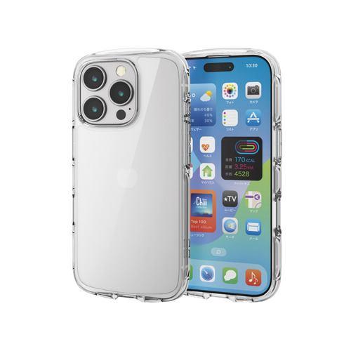 エレコム PM-A24CTSLACR iPhone 16 Pro TOUGH SLIM LITE ハイブリッドケース オールクリア