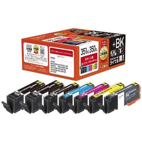 プレジール PLE-C351XL6P+BK キヤノン用互換インクカートリッジ 6色パック+ブラック1本 大容量タイプ
