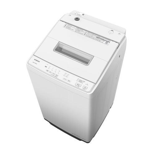 日立 全自動洗濯機 上開き 洗濯7kg 衣類長もち 高濃度洗浄 自動槽洗い 糸くずフィルター BW-G70P ホワイト