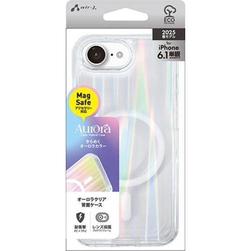 エアージェイ AC-SE25-MSO iPhone16e オーロラケースクリア オーロラ