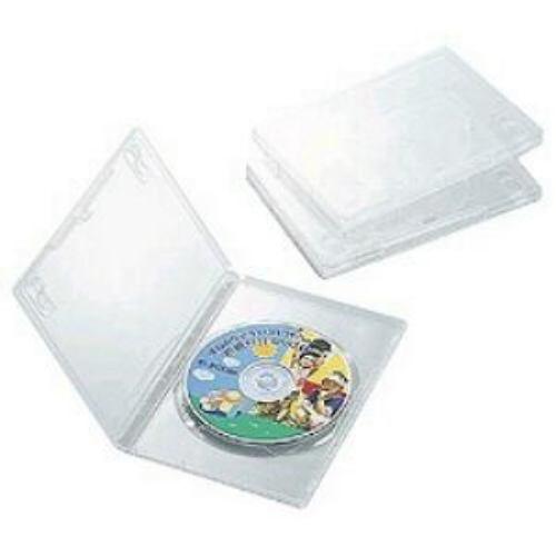 CCD-DVD01CR DVDトールケース(1枚組収納×3枚・クリア)