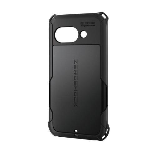エレコム PM-P251ZEROBK Google Pixel 9a ケース ハイブリッド カバー カメラレンズ保護設計 ZEROSHOCK ブラッ