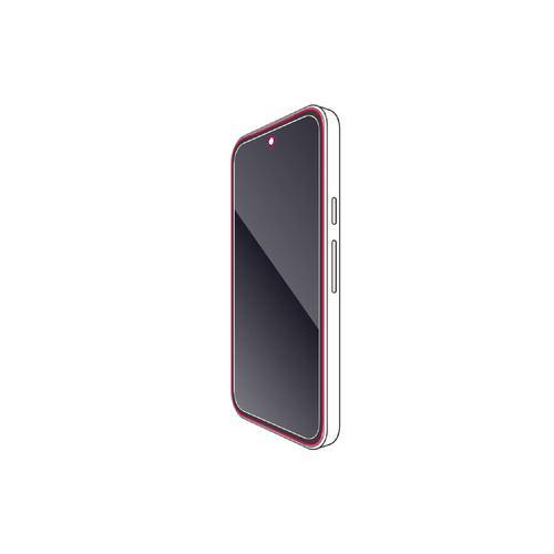エレコム PM-P251FLGF Google Pixel 9a ガラスフィルム 画面内指紋認証対応 強化ガラス 表面硬度10H フレーム付 ブラッ