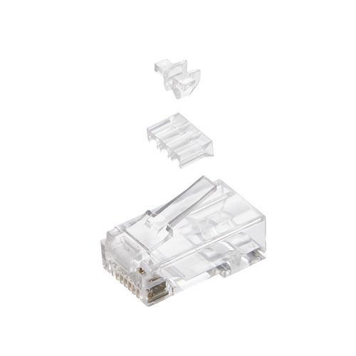 エレコム LD-6RJ45T100/L Cat6A用 自作用RJ45コネクター(ガイドパーツ付き/100個入り)
