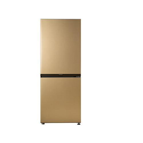 Haier 冷蔵庫 201L 右開き 2ドア 幅53cm インバーター搭載 ジャイアントフリーザー 調整可能トレイ JR-MV20A-N ゴールド系