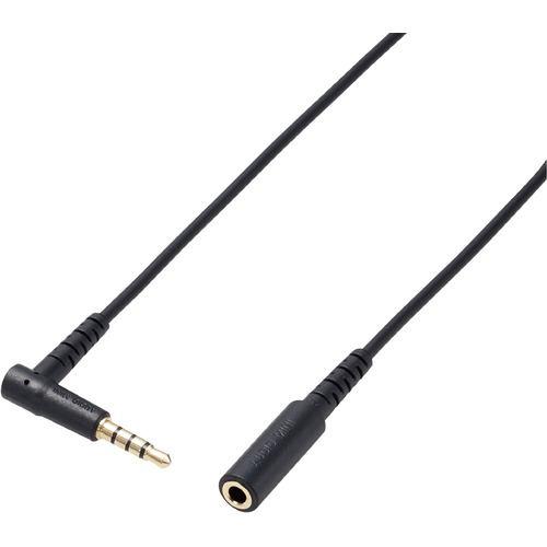 エレコム AV-354P10BK イヤホン ヘッドホン 延長コード φ3.5mm 4極 ステレオ ミニジャック 1m ブラック