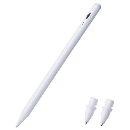 エレコム P-TPACSTAP10WH タッチペン iPad用 USB-C急速充電 交換ペン先付属 2018年以降 iPad / Pro / Air