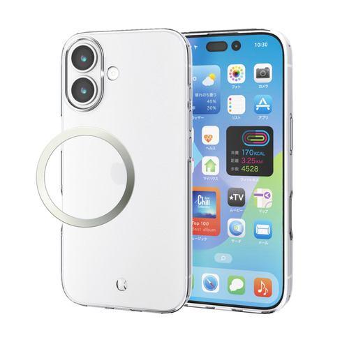 エレコム PM-A25AUCT3CR iPhone 17 ケース ソフト カバー 磁気吸着対応メタルステッカー付 クリア