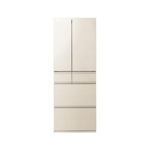 東芝 冷蔵庫 586L 観音開き 6ドア 幅68.5cm 3段冷凍室 上質冷凍+ ブースト解凍 使い切り野菜BOX GR-A590WF(UC) ベー