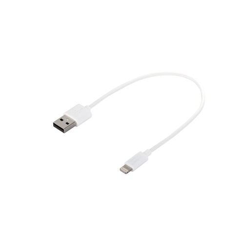 バッファロー BSIPC11UL02TWH iPone/iPad対応 USB2.0ケーブルA to Lightning MFi認証 0.2m ホワイ