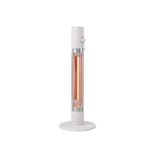 コイズミ KKS-06264/W 遠赤電気ストーブ オフタイマー機能 ダイヤル式の操作部 600W/300W2段切換 グレイッシュホワイト