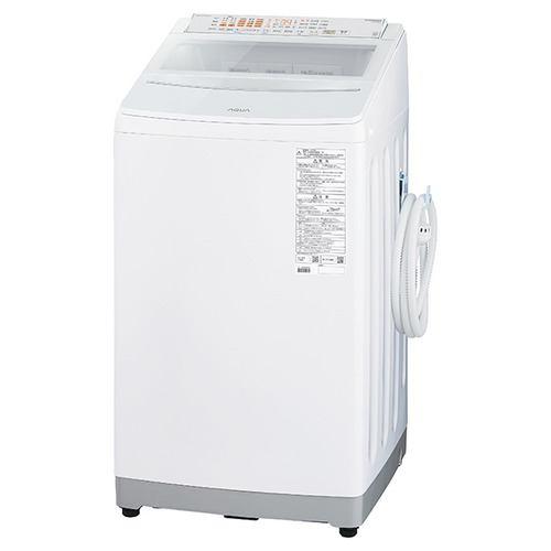 AQUA 全自動洗濯機 上開き 洗濯10kg 幅 幅59cm 泡フルウォッシュ 液体洗剤・柔軟剤自動投入 つけおきコース AQW-VP10B(W) 
