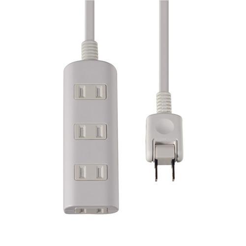 エルパ WBT-N4030B(W) 扉付タップ 4個口 3m ホワイト